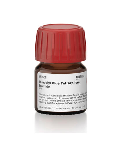 پودر MTT (رنگ تترازولیوم) برای بررسی تاثیر داروها و مواد بر سلول ها